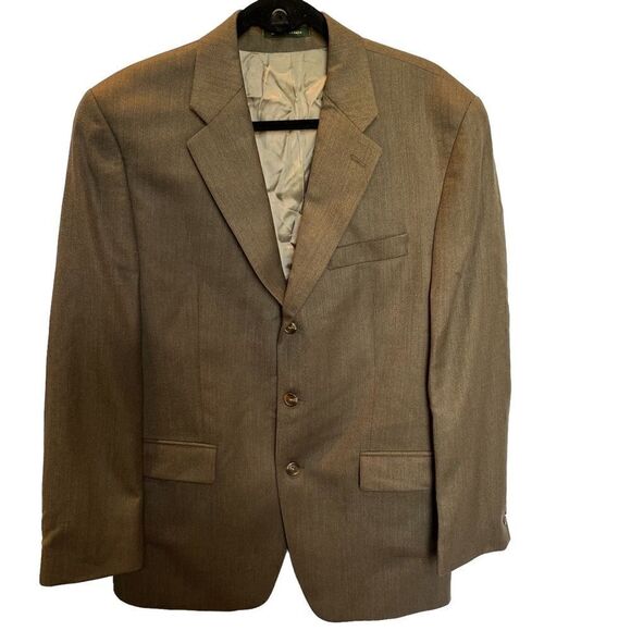 Chaps Ralph Lauren Men's Wool Sport Coat Olive Green Size 41R - Picture 1 of 9